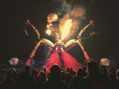 outdoor festival stage with best sound and clarity