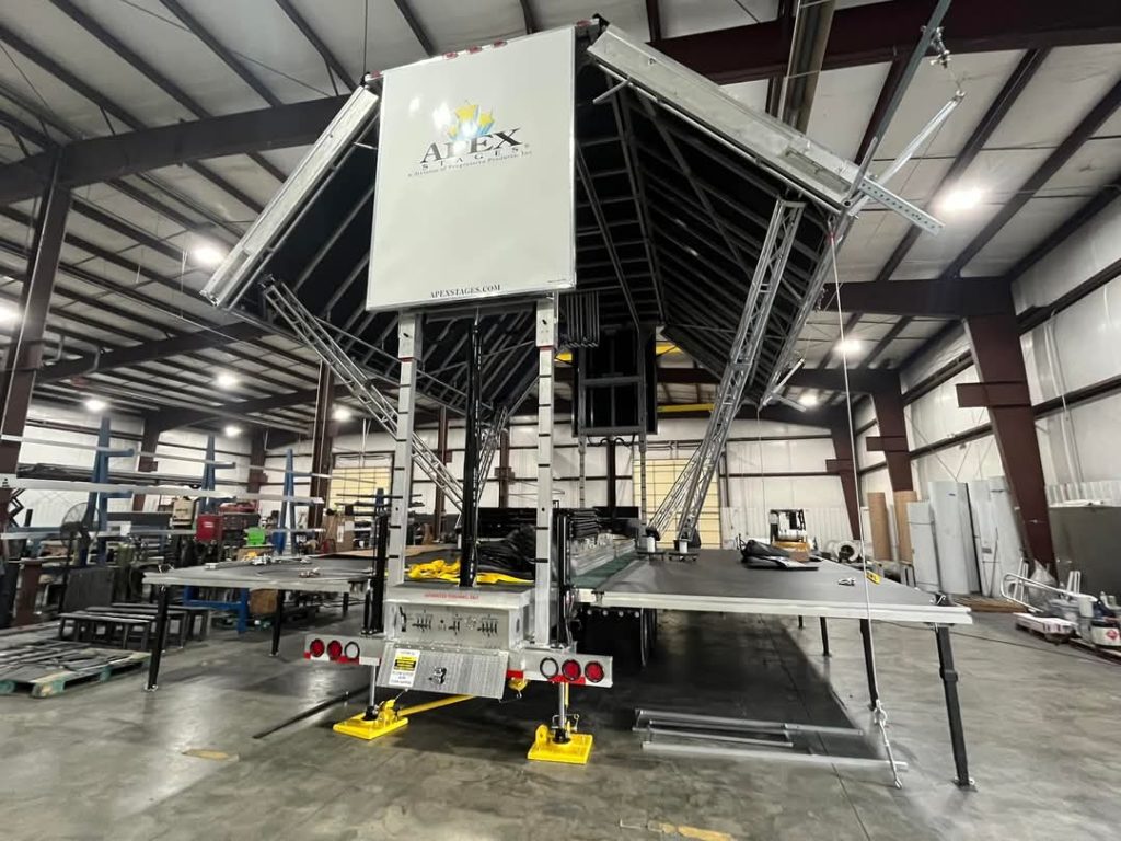 Mobile Stage Rentals - Apex Stageline SL100 trailer - staging